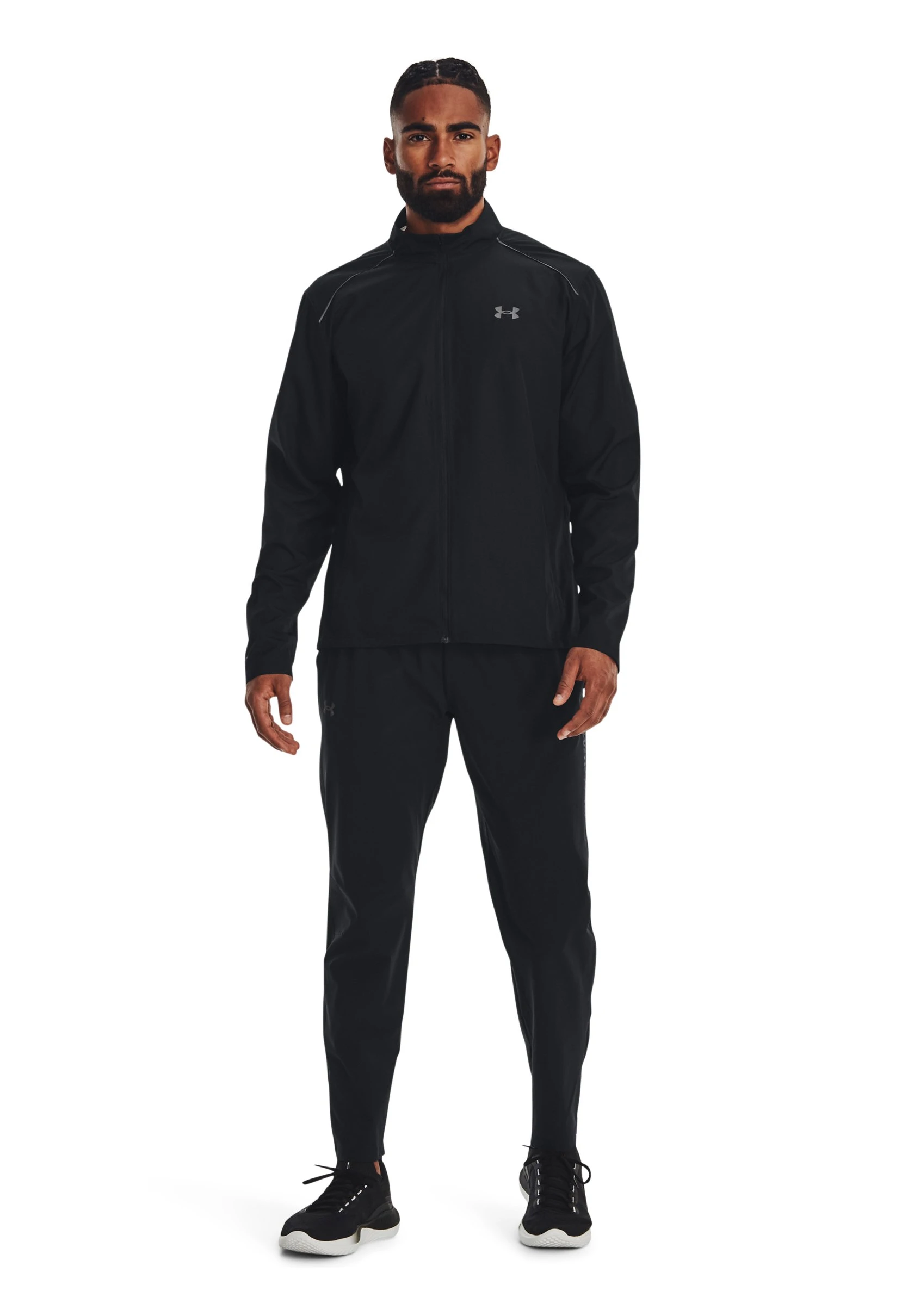 STORM RUN - Kurtka do biegania - black / jet gray / reflective Under Armour STORM RUN - Kurtka Do Biegania - Black / Jet Gray / Reflective -Under Armour shop b63800a943a3453dbcc6bc1beea83d51