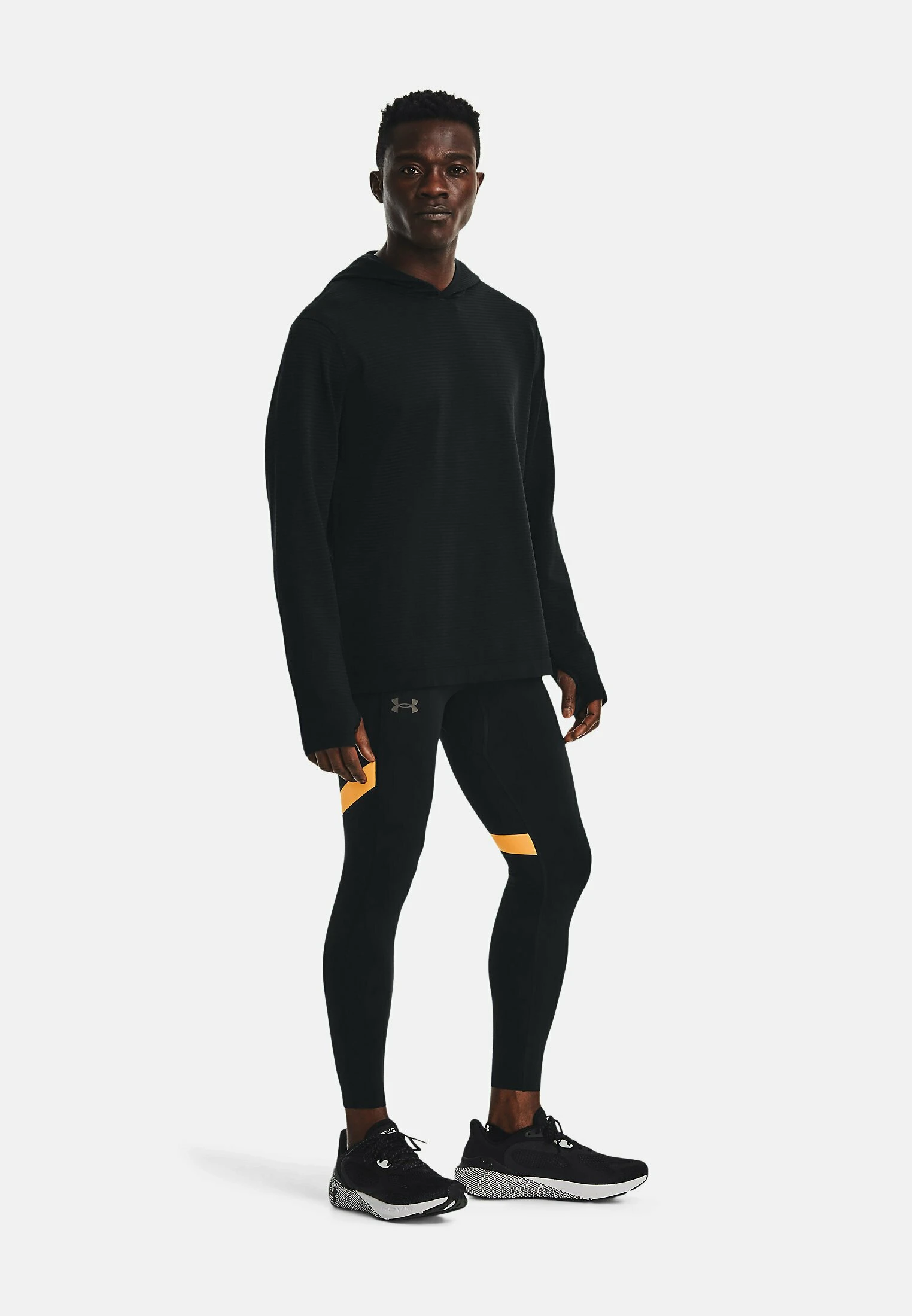 Under Armour SPEEDPOCKET TIGHT - Legginsy - Black 2 Under Armour SPEEDPOCKET TIGHT - Legginsy - Black - obrazek 2