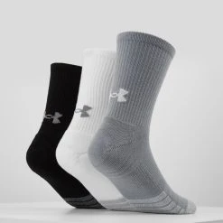 Under Armour HEATGEAR CREW 3 PACK - Skarpety Sportowe - Steel/white 3 Under Armour HEATGEAR CREW 3 PACK - Skarpety Sportowe - Steel/white -Under Armour shop bcb7a1f56b9c40aabf366b980d96d96b