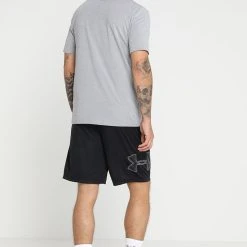 Under Armour TECH GRAPHIC - Krótkie Spodenki Sportowe - Black/graphite -Under Armour shop bd62620dc52445afbf824c5e21fe32bb