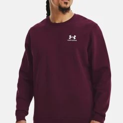 Under Armour ESSENTIAL CREW - Bluza - Purple Stone