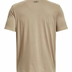 Under Armour ABC CAMO BOXED LOGO - T-shirt Z Nadrukiem - Sahara -Under Armour shop be18bf49746c49c980c18d87ccfe914b