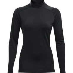 Under Armour LANGARM HG COMPRESSION MOCK LANGARM - Podkoszulki - Schwarz