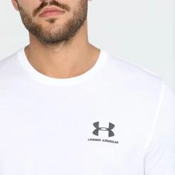 Under Armour SPORTSTYLE LC SS - T-shirt Basic - White/black 3 Under Armour SPORTSTYLE LC SS - T-shirt Basic - White/black -Under Armour shop beb00384cf3b458a97241dfdfe16a9a8