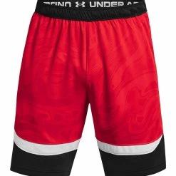 Under Armour HEATWAVE HOOPS - Krótkie Spodenki Sportowe - Red -Under Armour shop bfdb036957514396a29a775c60f7b214