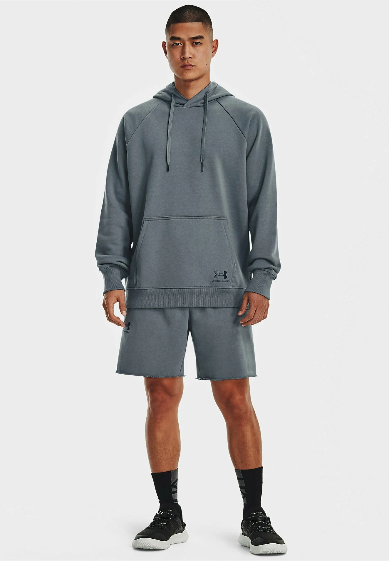 HEAVYWEIGHT TERRY - Bluza z kapturem - gravel Under Armour HEAVYWEIGHT TERRY - Bluza Z Kapturem - Gravel -Under Armour shop c29d1e4dd6df487e8142a5d22b45b5e9