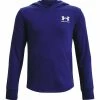 Under Armour RIVAL - Bluza Z Kapturem - Sonar Blue