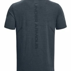 Under Armour SEAMLESS GRID - Koszulka Sportowa - Downpour Gray -Under Armour shop c4fe32bef01140fdae16e360de02e11c