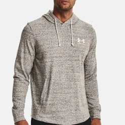 Under Armour RIVAL TERRY - Bluza Z Kapturem - White