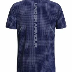 Under Armour SHORT SLEEVES UA SEAMLESS GRID SS - Koszulka Sportowa - Sonar Blue -Under Armour shop c6ddf22226344e98941adb87867f6c19