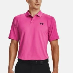 Under Armour SHORT-SLEEVE UA PERFORMANCE 3.0 - Koszulka Polo - Rebel Pink