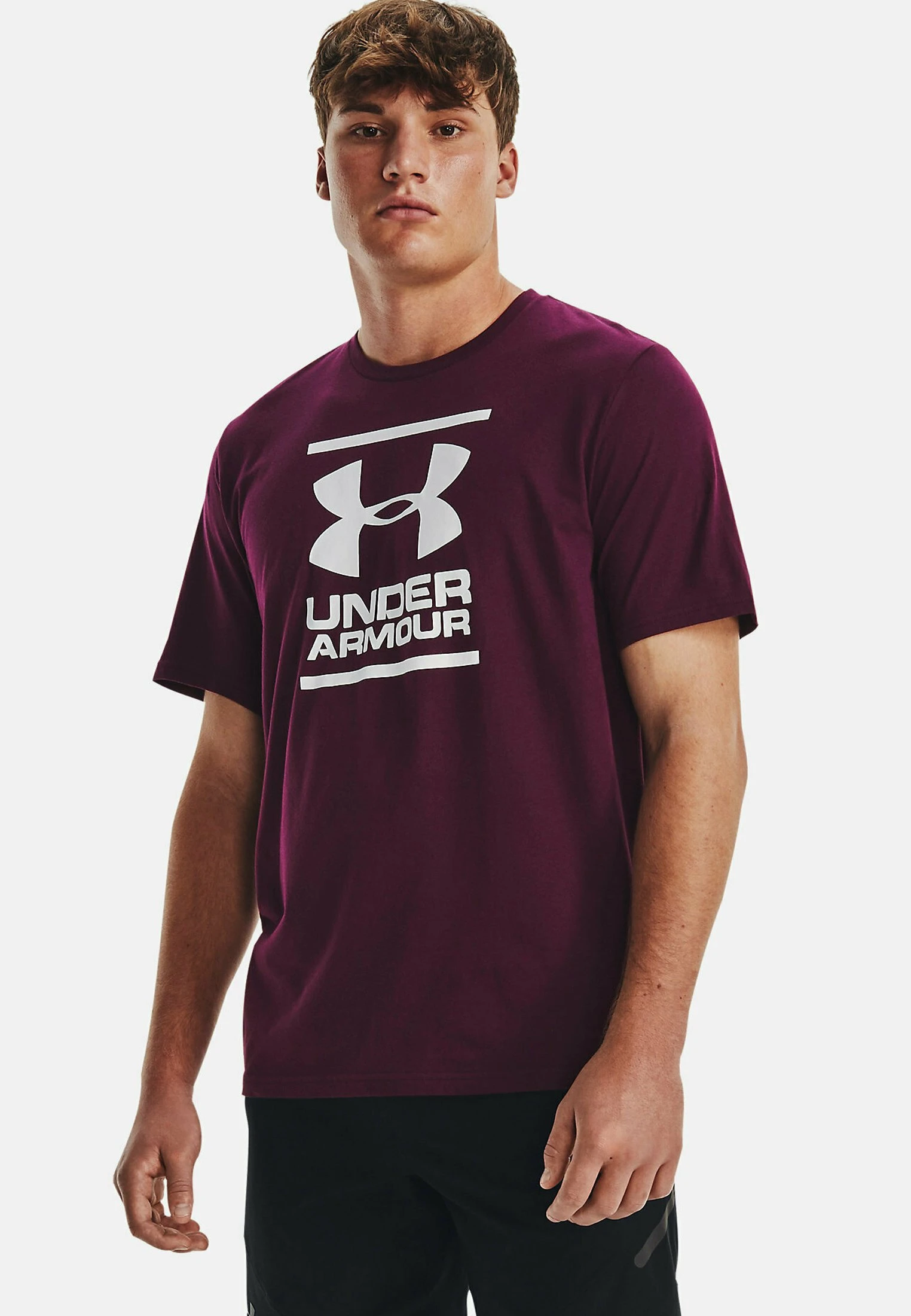 Under Armour GL FOUNDATION SS - Koszulka Sportowa - Purple Stone 1 Under Armour GL FOUNDATION SS - Koszulka Sportowa - Purple Stone