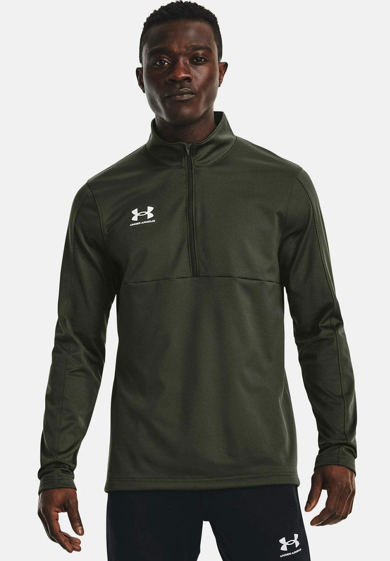 Under Armour CHALLENGER MIDLAYER - Bluzka Z Długim Rękawem - Baroque Green 1 Under Armour CHALLENGER MIDLAYER - Bluzka Z Długim Rękawem - Baroque Green