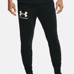 Under Armour RIVAL TERRY - Spodnie Treningowe - Black