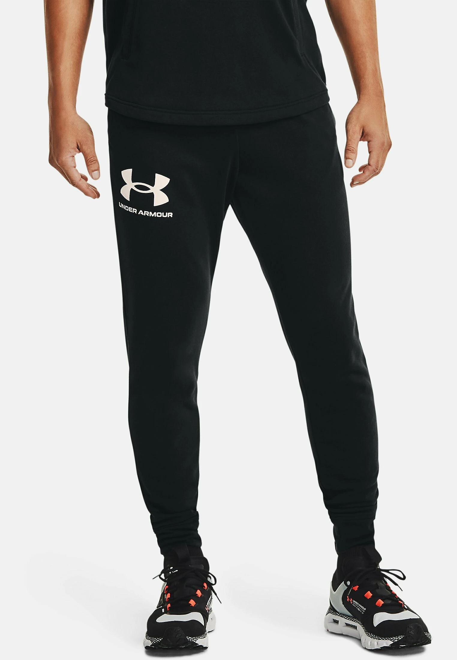 Under Armour RIVAL TERRY - Spodnie Treningowe - Black 1 Under Armour RIVAL TERRY - Spodnie Treningowe - Black