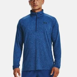 Under Armour TECH ZIP - Bluzka Z Długim Rękawem - Blue Mirage