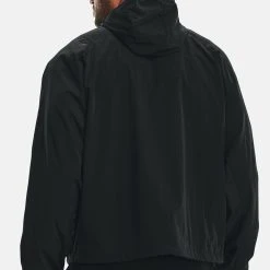 Under Armour UA RUSH WOVEN - Wiatrówka - Black -Under Armour shop cd94601fd13a4dd29f4136e014be1d89