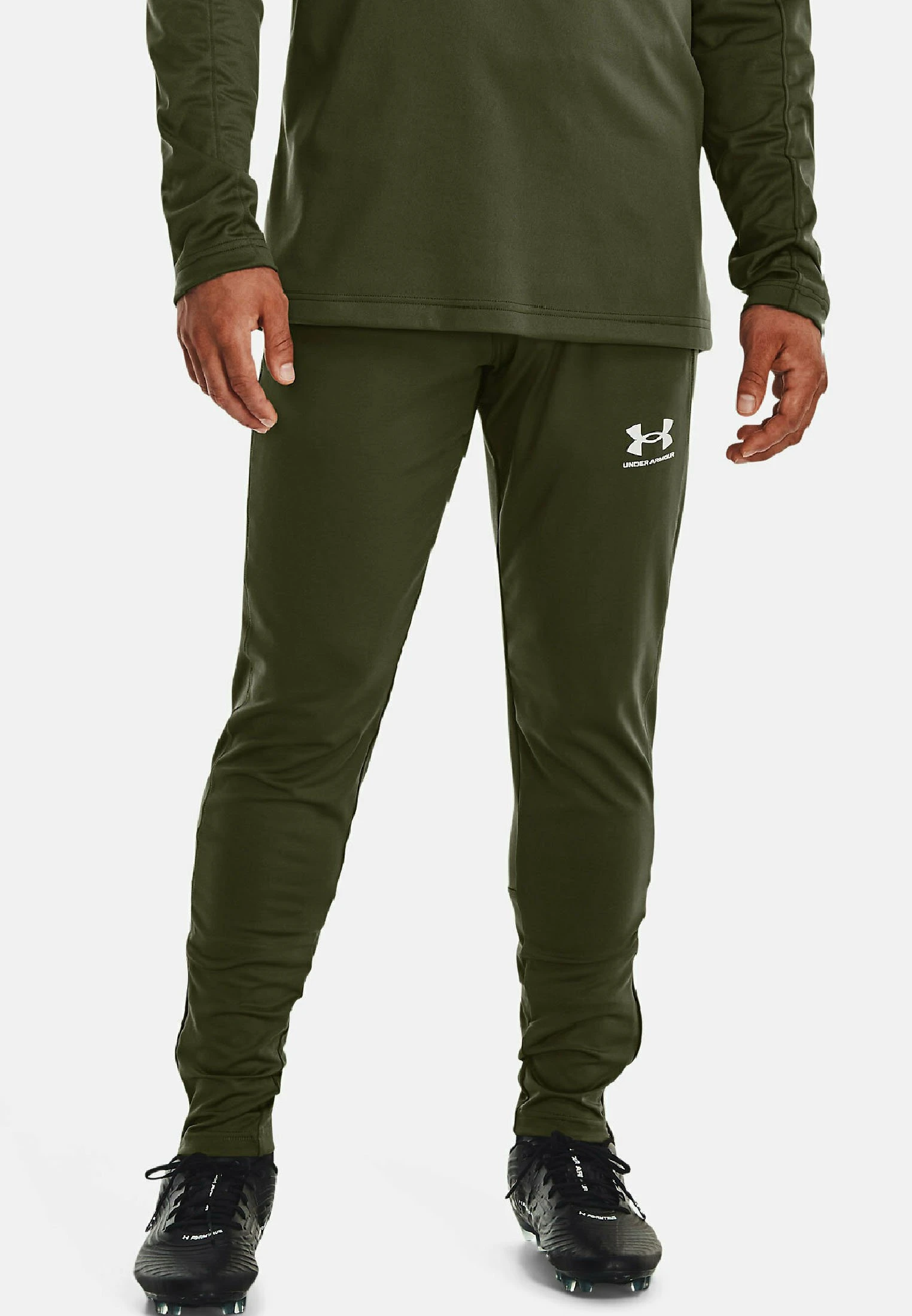 Under Armour CHALLENGER - Spodnie Treningowe - Marine Od Green 1 Under Armour CHALLENGER - Spodnie Treningowe - Marine Od Green