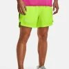 Under Armour LAUNCH - Krótkie Spodenki Sportowe - Lime Surge