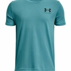 Under Armour SPORTSTYLE LEFT CHEST SS - Koszulka Sportowa - Glacier Blue