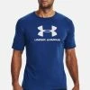 Under Armour STYLE LOGO - T-shirt Z Nadrukiem - Blue Mirage