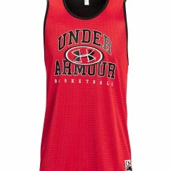 Under Armour SLEEVELESS BASELINE REVERSIBLE - Koszulki NBA - Red -Under Armour shop d09cb222af204d9c837ed82297ded1a8