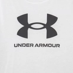 Under Armour LOGO - T-shirt Z Nadrukiem - White -Under Armour shop d3a4d541d43340f78c3f5f99352f211a scaled