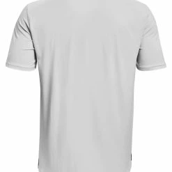 Under Armour UA RUSH ENERGY - T-shirt Z Nadrukiem - Hellgrau -Under Armour shop d47d4c0ff4b04ac487641b4e97a84e3b