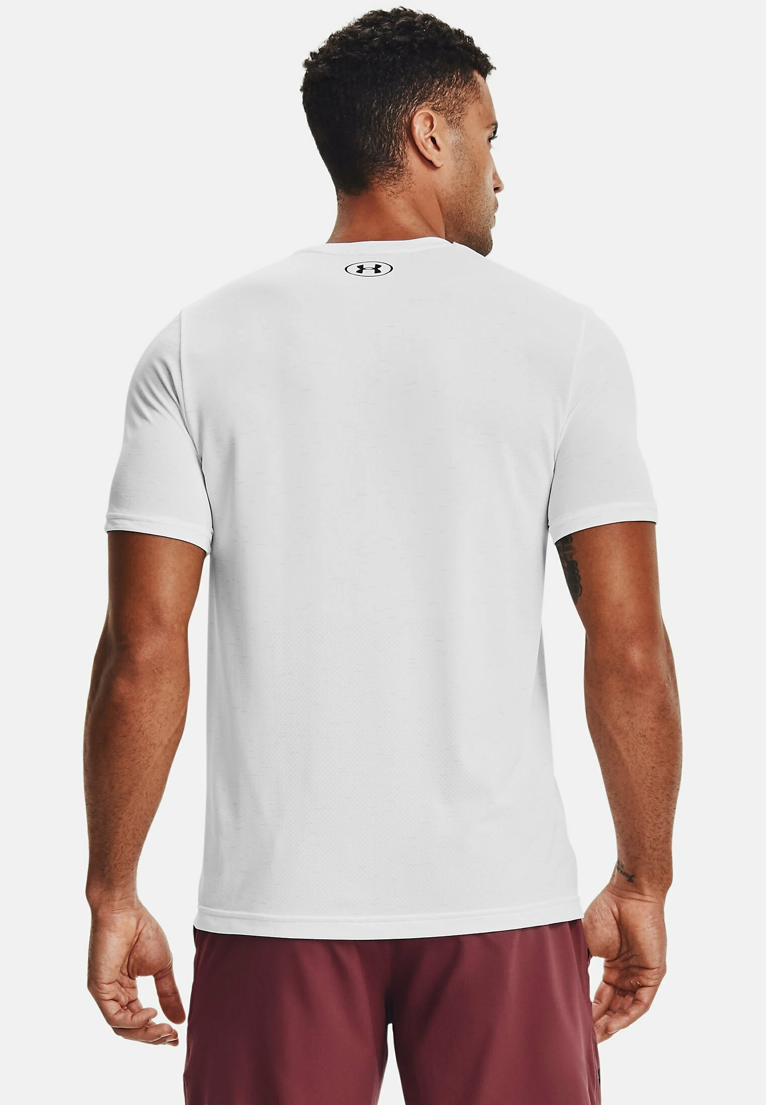 Under Armour SEAMLESS - T-shirt Z Nadrukiem - White 3 Under Armour SEAMLESS - T-shirt Z Nadrukiem - White - obrazek 3