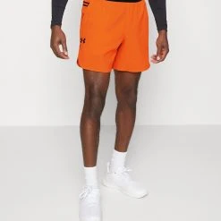 Under Armour PEAK - Krótkie Spodenki Sportowe - Orange Blast/black