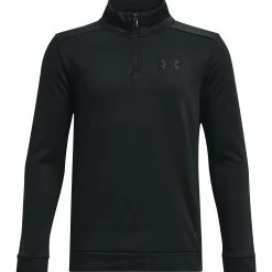 Under Armour 1/4 ZIP - Bluza - Black