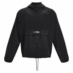 Under Armour UA RUSH WOVEN - Wiatrówka - Black -Under Armour shop d722b7d3ea9643888aa54040963c0cda