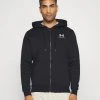 Under Armour ESSENTIAL - Bluza Rozpinana - Black/white