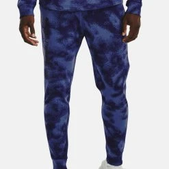 Under Armour WARMUP BOTTOMS RIVAL NOVELTY - Spodnie Treningowe - Sonar Blue