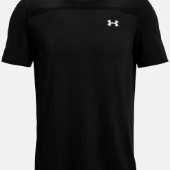 Under Armour SEAMLESS - T-shirt Z Nadrukiem - Black -Under Armour shop da230f8732604f3499e223d74f135dd2