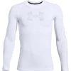 Under Armour HEATGEAR LONG SLEEVE - Koszulka Sportowa - White