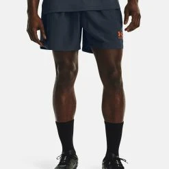 Under Armour ACCELERATE - Krótkie Spodenki Sportowe - Downpour Gray