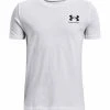 Under Armour T-shirt Z Nadrukiem - White