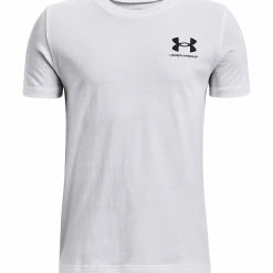 Under Armour T-shirt Z Nadrukiem - White