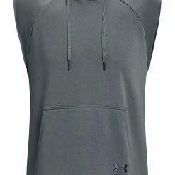 Under Armour HEAVYWEIGHT SL HD - Bluza Z Kapturem - Gravel -Under Armour shop df3501fd68e54f7a834d3fff3d83ef7e