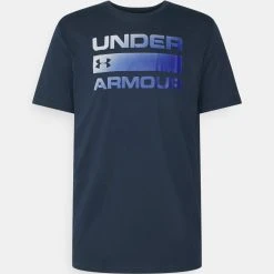 Under Armour TEAM ISSUE WORDMARK SS - T-shirt Z Nadrukiem - Academy/graphite