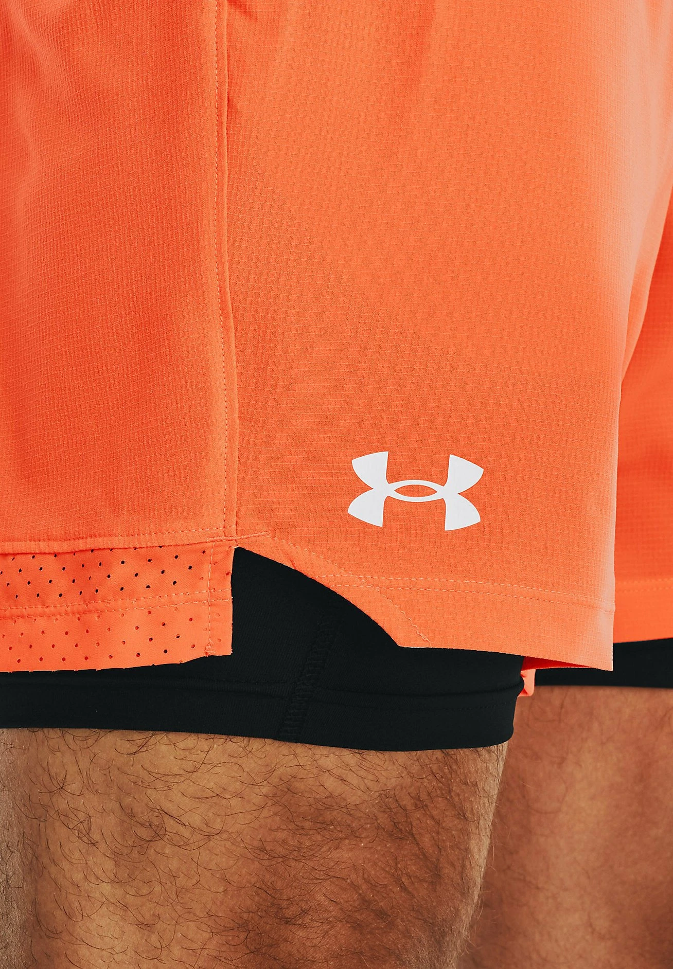 Under Armour VANISH - Krótkie Spodenki Sportowe - Orange Blast 4 Under Armour VANISH - Krótkie Spodenki Sportowe - Orange Blast - obrazek 4