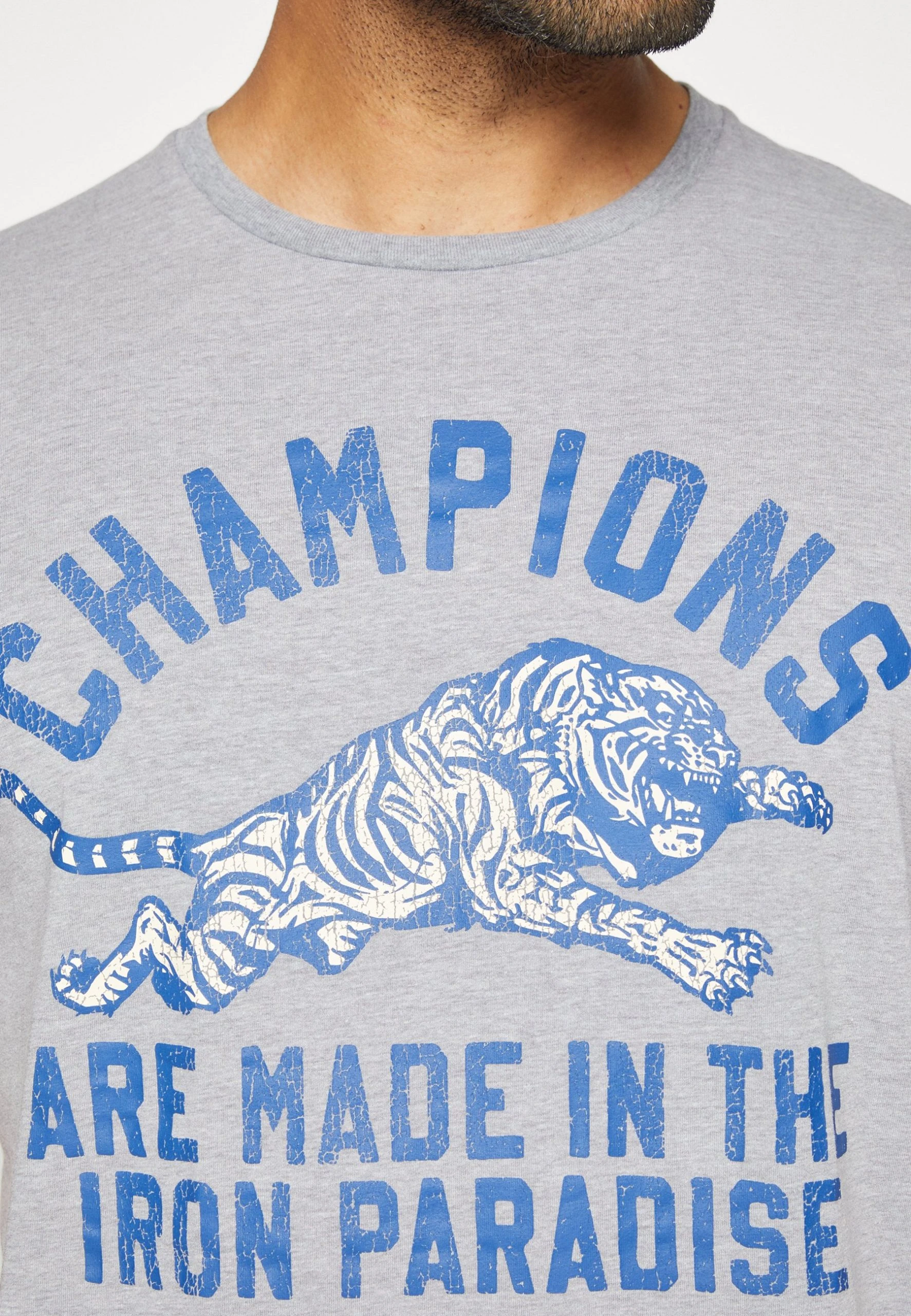 ROCK CHAMP - T-shirt z nadrukiem - steel light heather/blue mirage Under Armour ROCK CHAMP - T-shirt Z Nadrukiem - Steel Light Heather/blue Mirage -Under Armour shop e51a9e9b1f284ce18709d414b844ff44 scaled