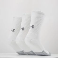 Under Armour HEATGEAR CREW 3 PACK - Skarpety Sportowe - White / Steel 2 Under Armour HEATGEAR CREW 3 PACK - Skarpety Sportowe - White / Steel -Under Armour shop e60028dae7384478983cb35c70619312