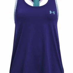 Under Armour KNOCKOUT TANK - Top - Sonar Blue