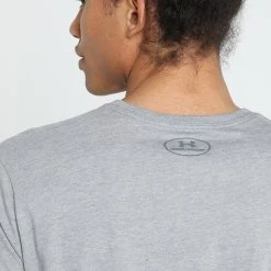 Under Armour STYLE LOGO - T-shirt Z Nadrukiem - Steel Light Heather/black 3 Under Armour STYLE LOGO - T-shirt Z Nadrukiem - Steel Light Heather/black -Under Armour shop eb758759a65546788395e7d9876b6291