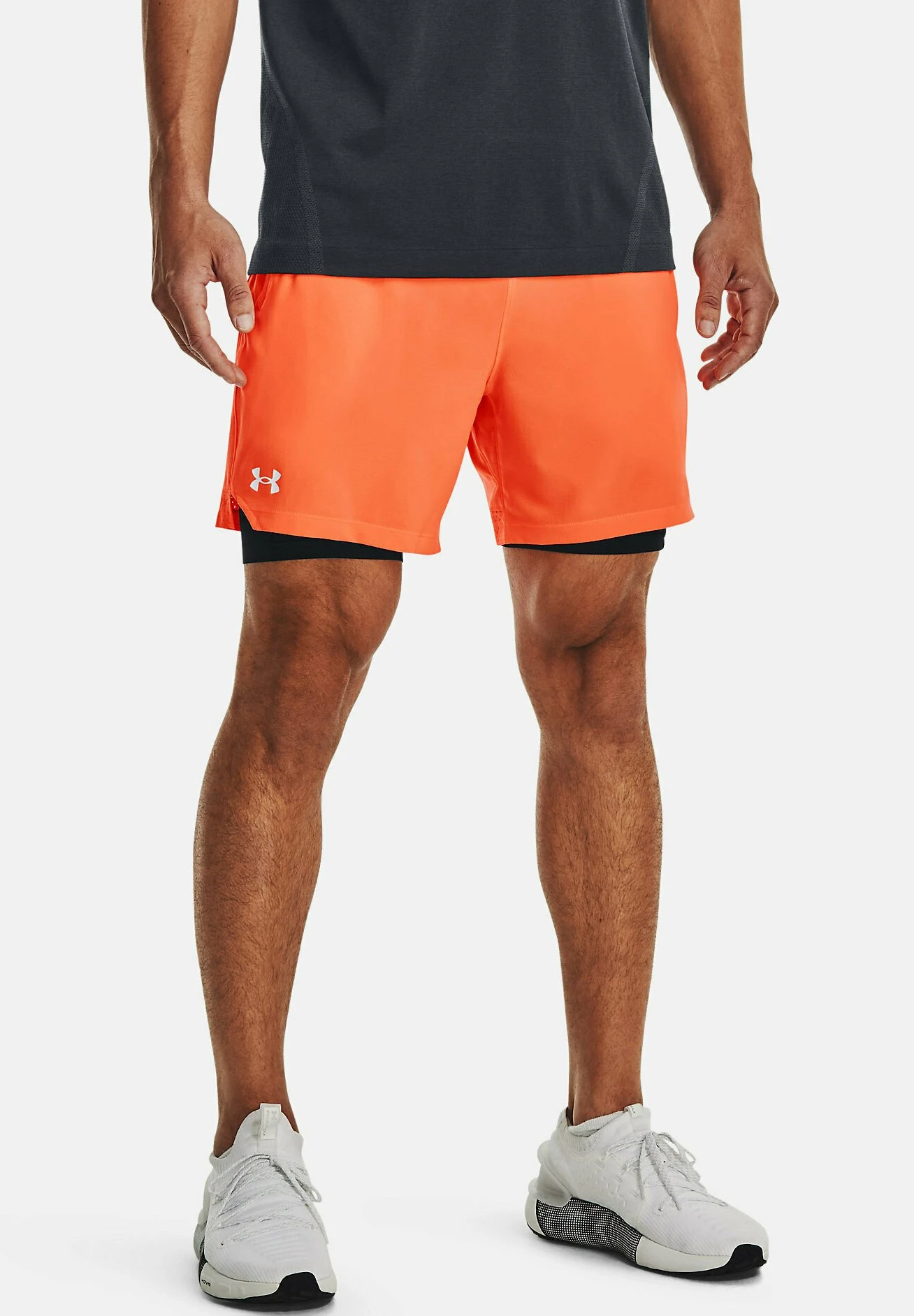Under Armour VANISH - Krótkie Spodenki Sportowe - Orange Blast 1 Under Armour VANISH - Krótkie Spodenki Sportowe - Orange Blast