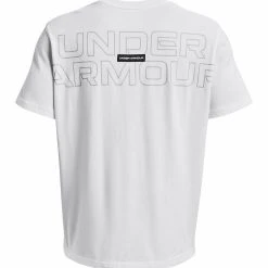 Under Armour SHORT-SLEEVE GRAPH UA OUTLINE - Koszulka Sportowa - White