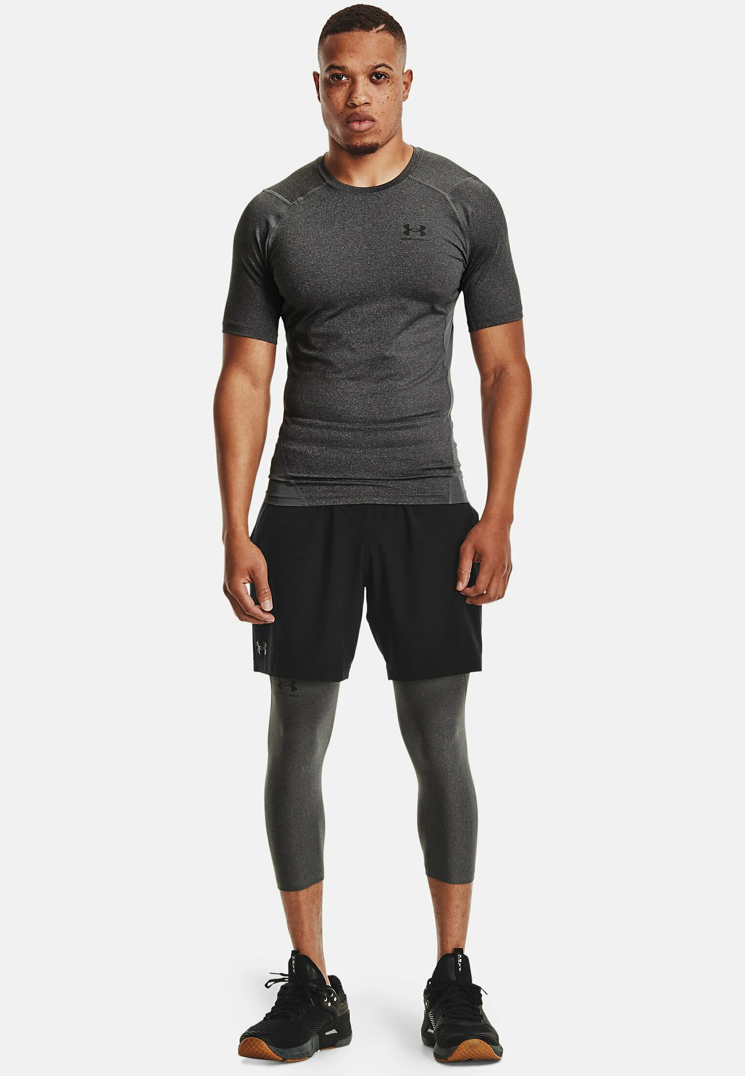 LEGGING - Legginsy - carbon heather Under Armour LEGGING - Legginsy - Carbon Heather -Under Armour shop eebb0f526f2147b080270ee6cd29a342
