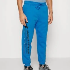 Under Armour RIVAL CHROMA PANTS - Spodnie Treningowe - Victory Blue/black